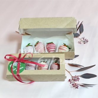 Набор из 4 клубник в шоколаде